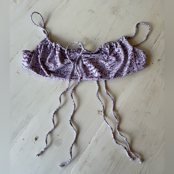 Skatie Swim ‘Demi’ Bikini Top Charleston Print 💜 - Picture 4 of 6